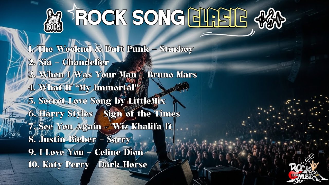 Best Classic Rock Songs Of All Time 🎧 TOP 10 SONG CLASIC || THE WEEKND & DRAFT PUNK - SIA