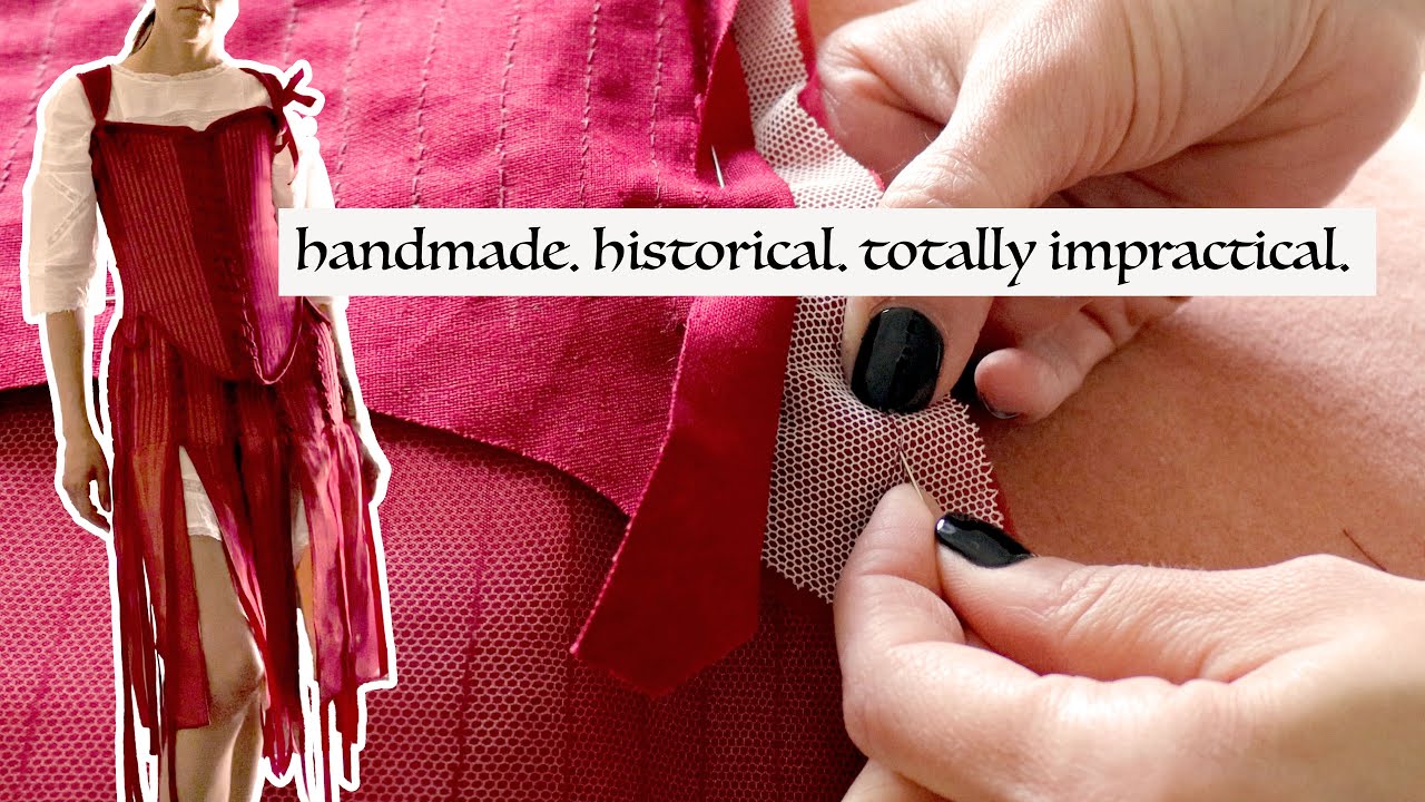 Why I spent 30 hours hand sewing a corset (and skirt) I can't sit in.