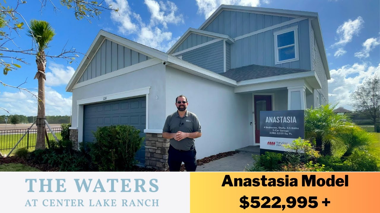 Taylor Morrison, The Waters at Center Lake Ranch, Anastasia Model, St Cloud, Florida