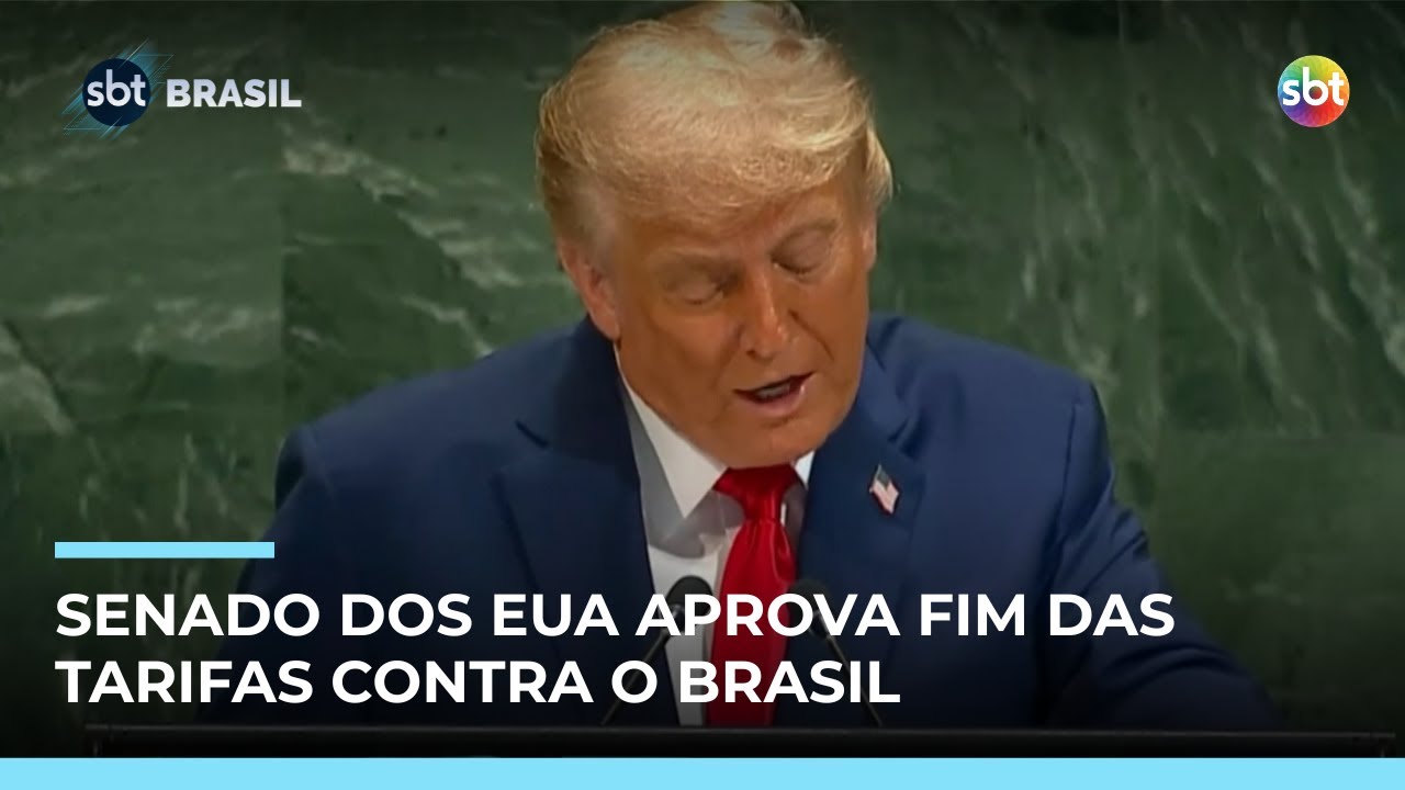 Senado dos EUA aprova fim das tarifas de 50% sobre importa&ccedil;&otilde;es brasileiras | #SBTBrasil