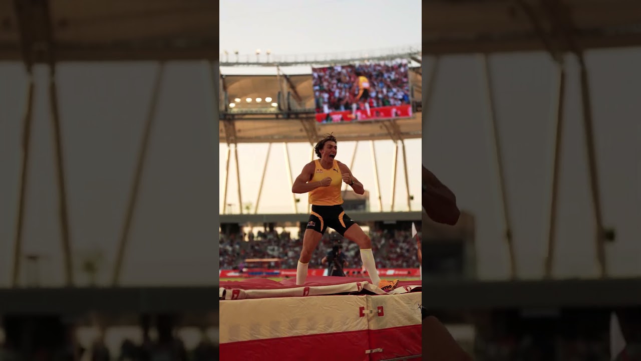 6.29m WORLD RECORD for Mondo Duplantis in Budapest 🔥 #sweden #sports #polevault #athlete