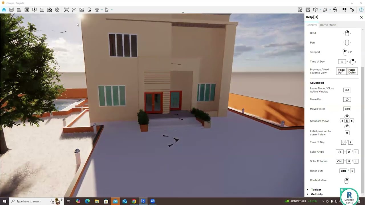 ENSCAPE RENDERING IN REVIT ARCHITECTURE