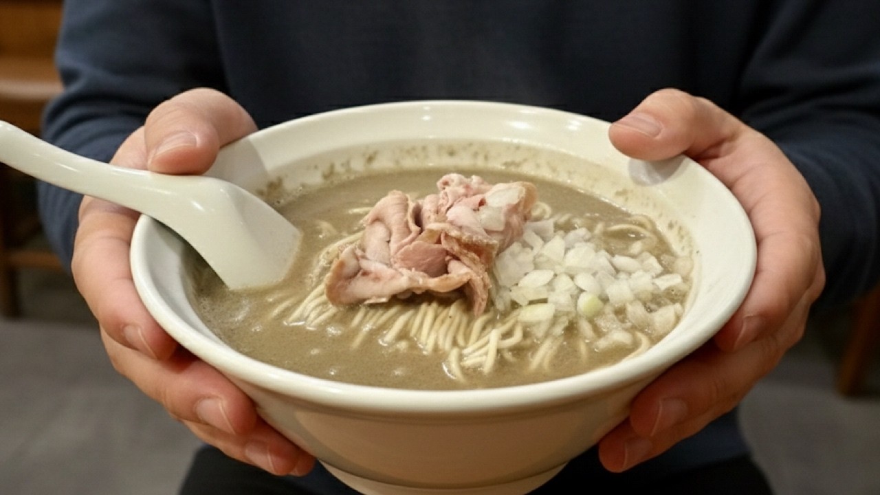 Ramen($7.3) and curry($11.7) for a Japanese salaryman’s day off meal