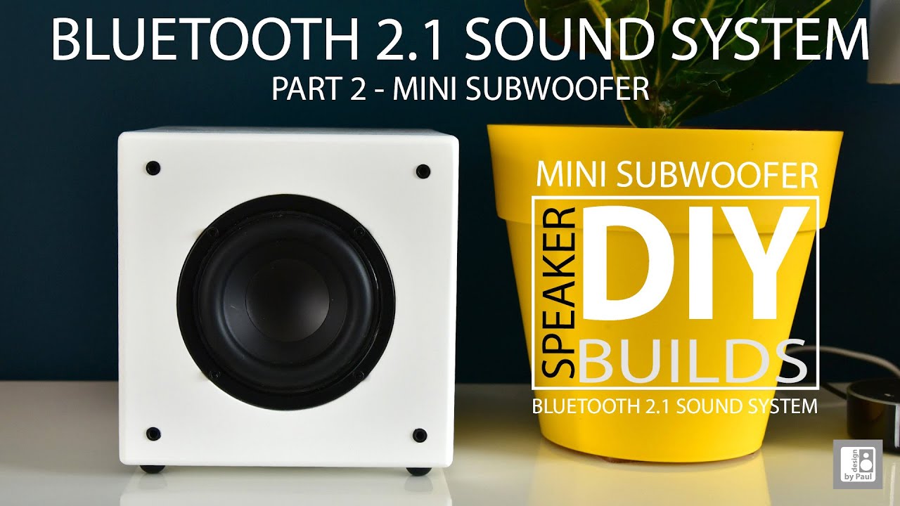 DIY Mini Subwoofer - Bluetooth 2.1 Channel Speaker TPA3116 Subwoofer 50 + 50 + 100 watt Amp Plate