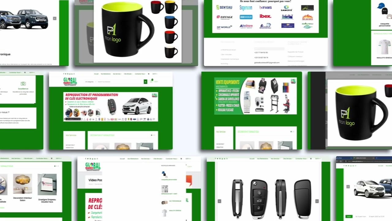 vid&eacute;o de lancement de site web global pub