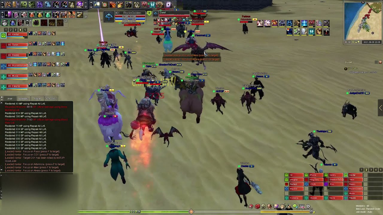 EG Shaiya PvP 50v50 - Get 1st in just 40 minutes? (Hunter)