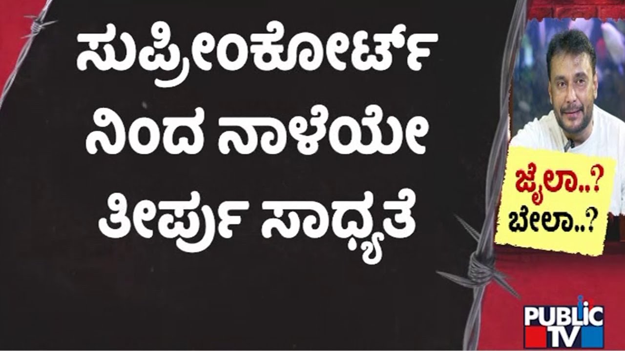 Darshan Bail Cancellation Plea: Supreme Court To Pronounce Verdict Tomorrow | Public TV
