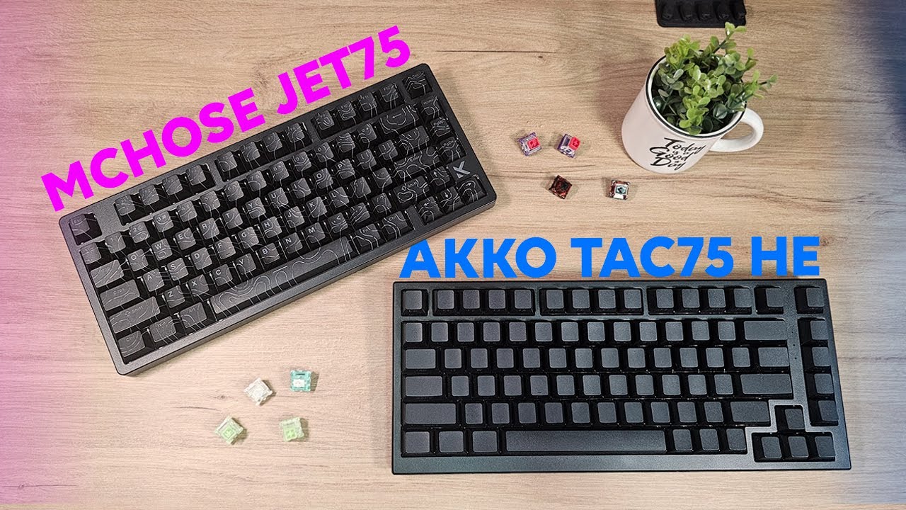 MCHOSE JET75 ou AKKO TAC75? O mais caro é melhor? Qual teclado magnético 75% comprar?
