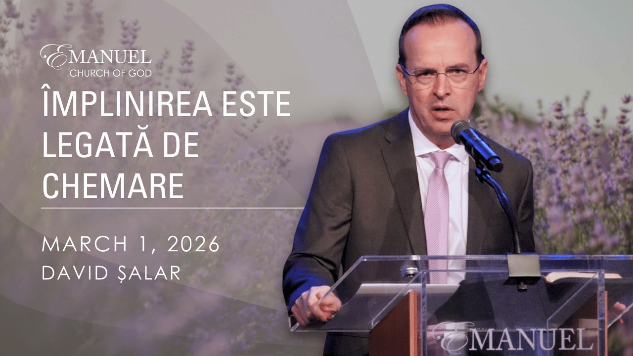 Împlinirea este legată de chemare - David Șalar