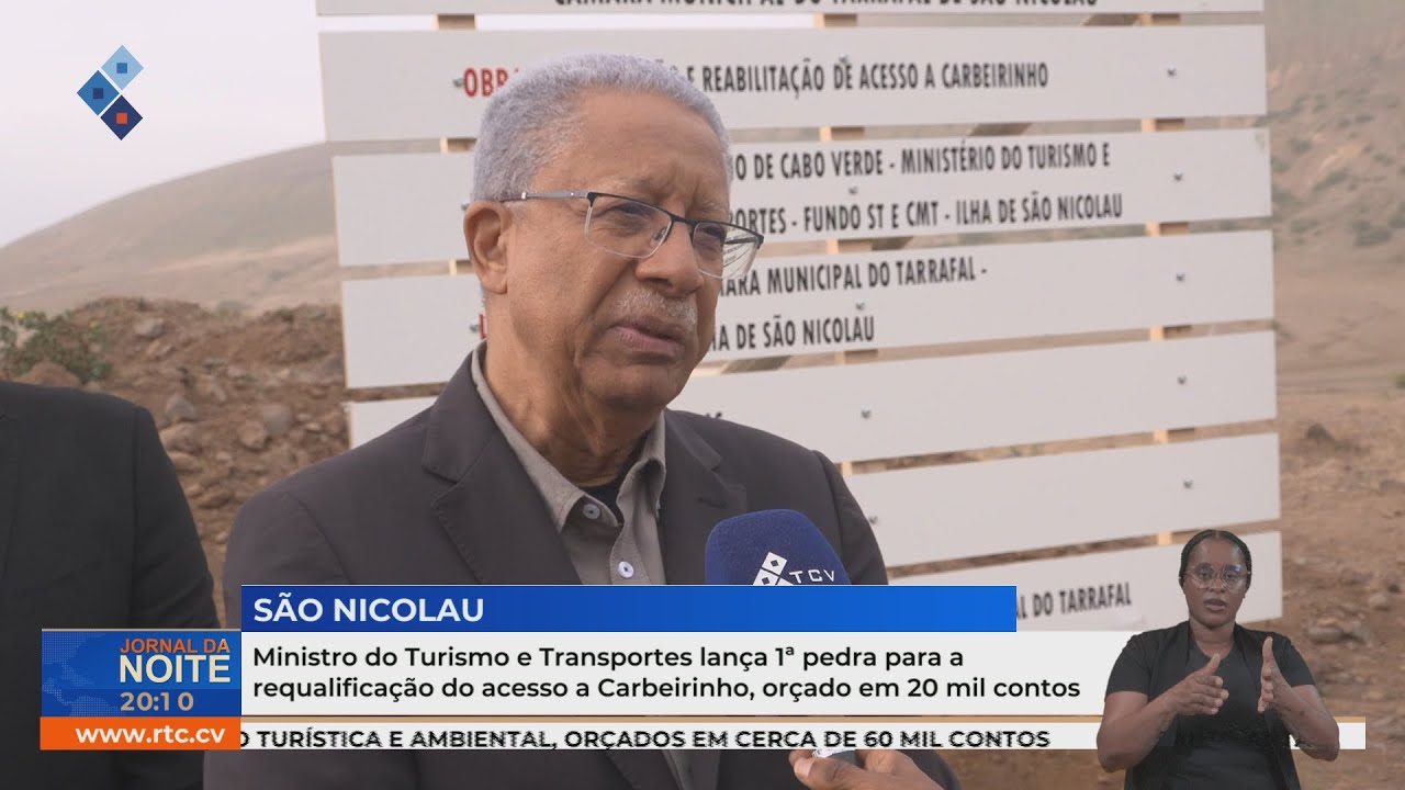 São Nicolau: MT lança 1ª pedra do acesso a Carbeirinho, orçado em 20 mil contos