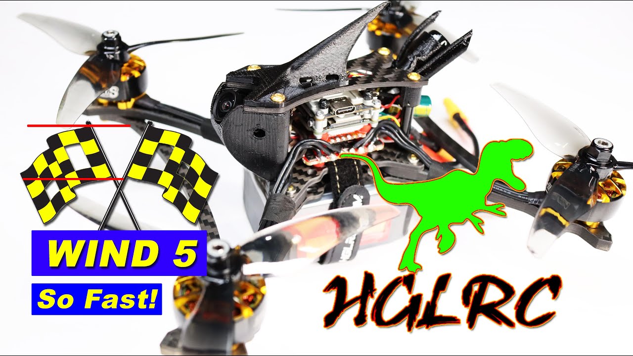 FASTEST RACE DRONE? HGLRC Wind 5 - Yes, I crashed it into a tree at over 60 MPH!