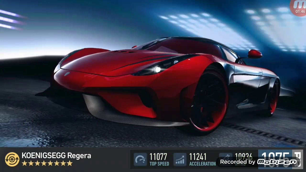 Nfs no limits : Koenigsegg Regera Maxed Out(Pack Breakneck)