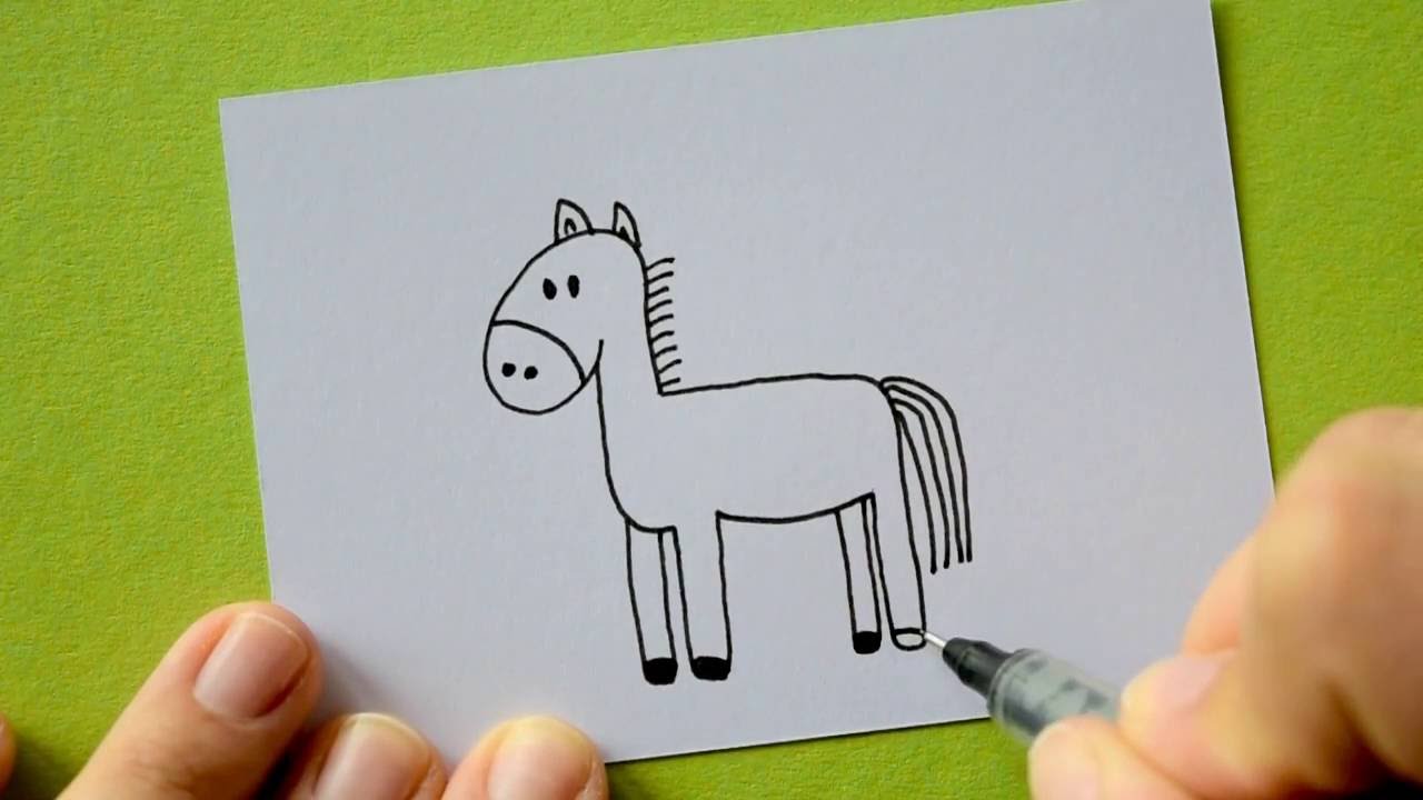 Wie male ich ein Pferd - oder Esel?