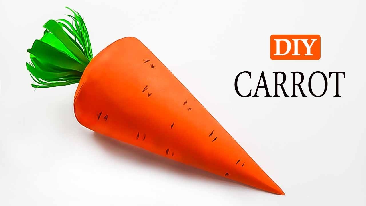 How To Make Carrot With Paper II DIY Origami Carrot II 3d Carrot Paper Craft