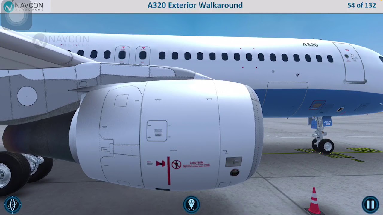 A320 Aircraft Walk-around check (Full Parts)