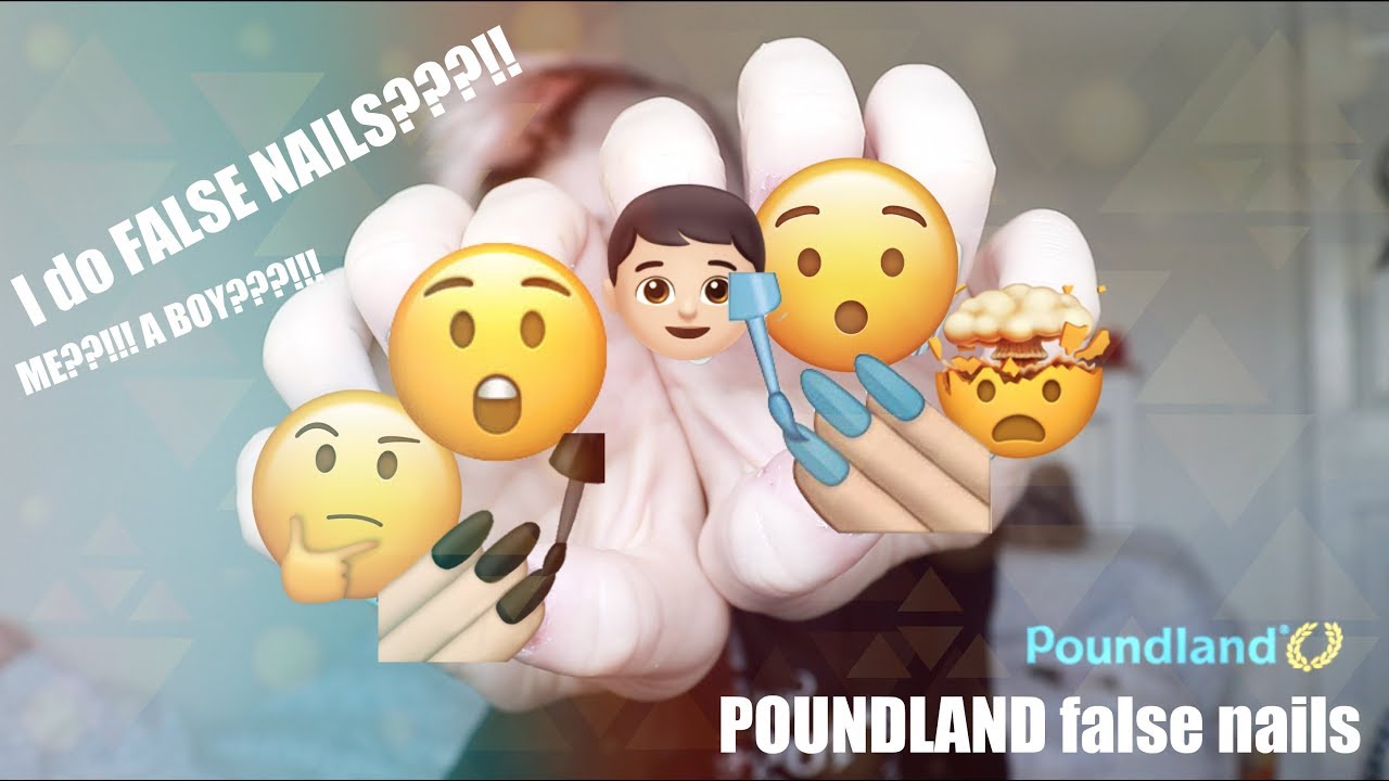 Boy Wears FALSE NAILS // Poundland Fake Nail Review