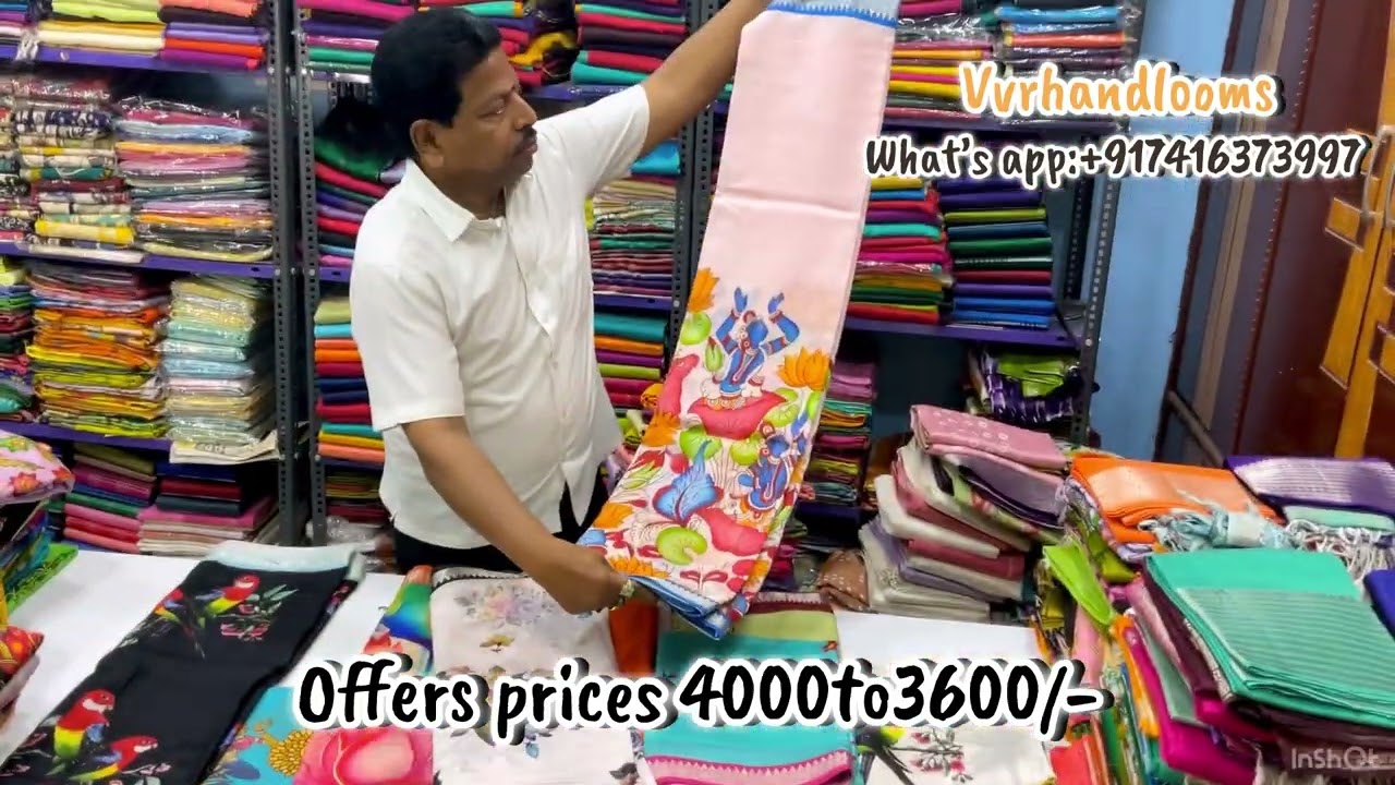 Pure handloom pattu sarees with reasonable prices || Mangalagiri pattu sarees #vvrhandlooms