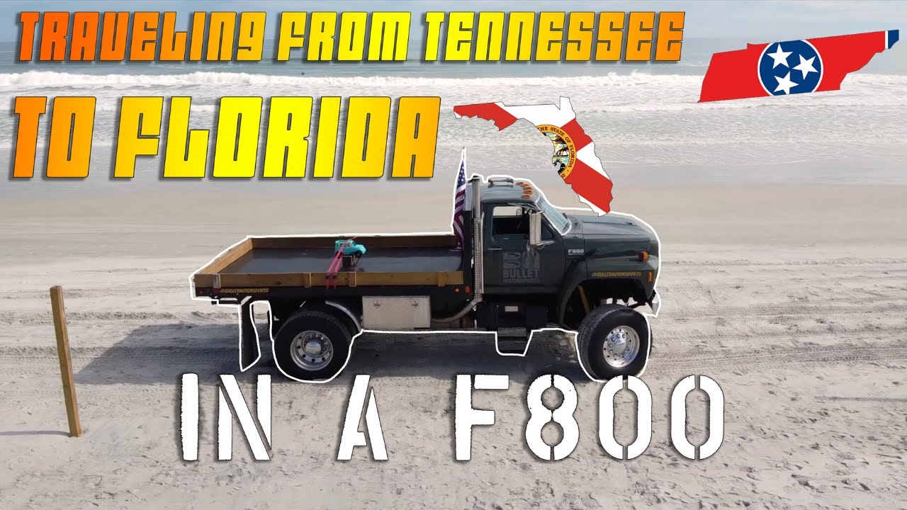 Crazy road trip in a Ford F800 Mega Truck. Tail of The Dragon / Daytona Beach. Former Air Force!