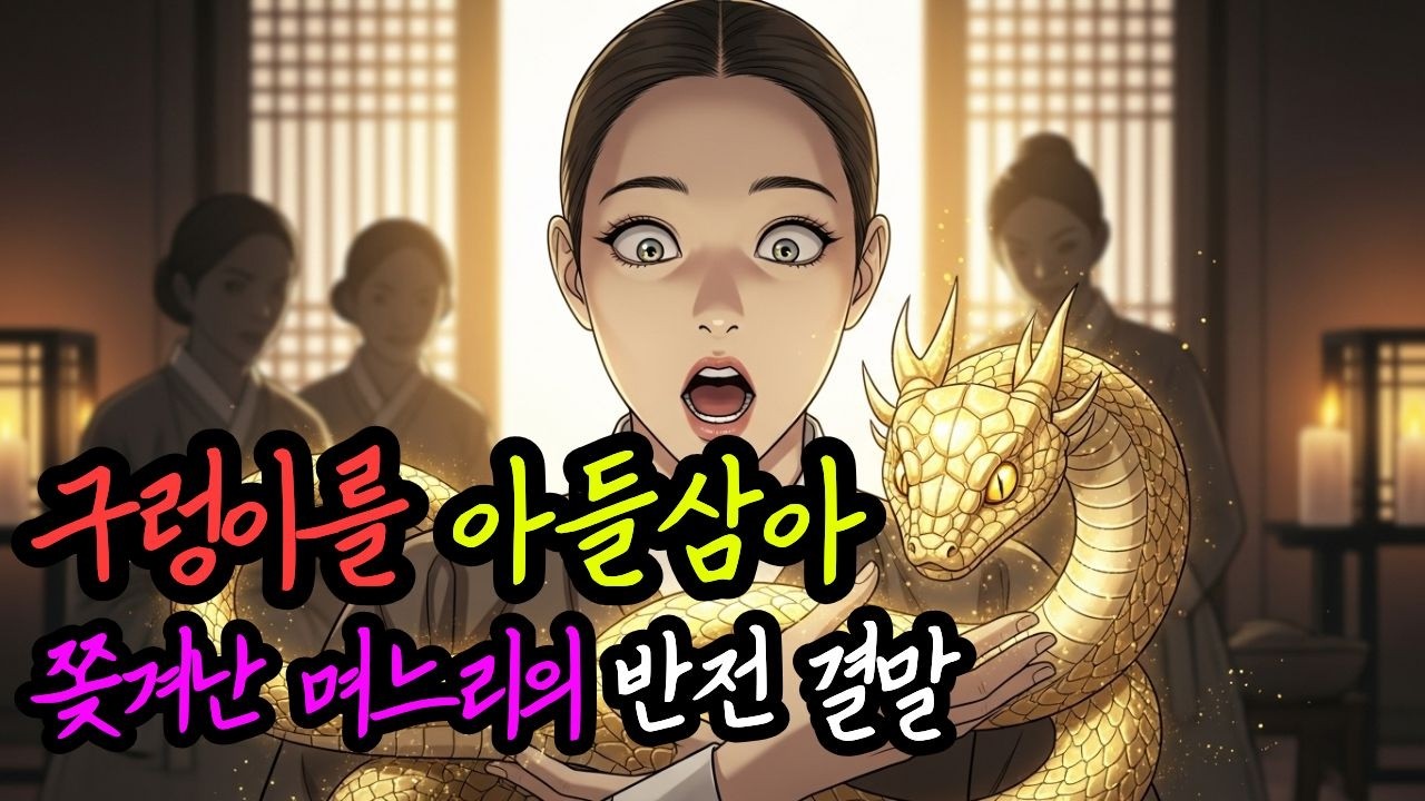 구렁이를 아들로 키운 쫒겨난 며느리의 소름 돋는 결말 | 조선 야담 권선징악 교훈 수면동화 오디오북