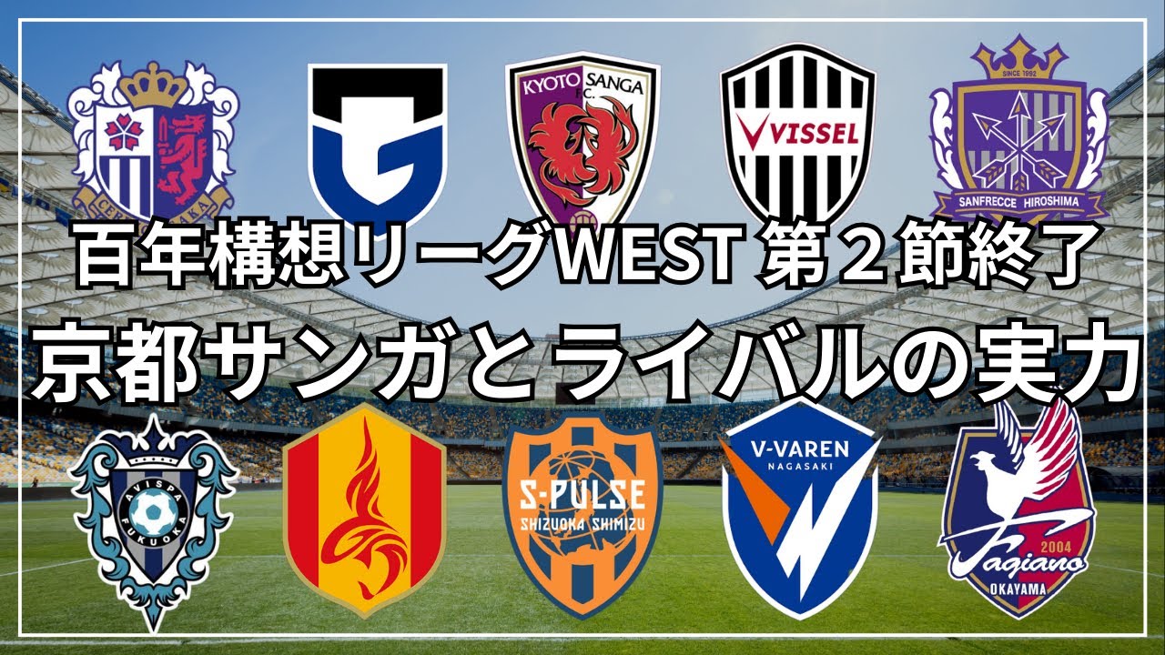 【百年構想リーグWEST】第2節終了｜見えてきた京都サンガの現在地とライバルの実力