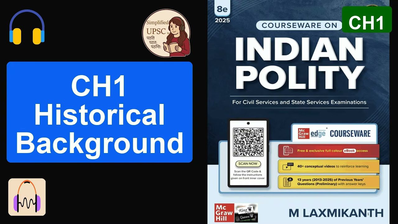 M. Laxmikanth Ch1 | HISTORICAL BACKGROUND | Charter Act 1853 & Mini Parliament | #UPSC Polity