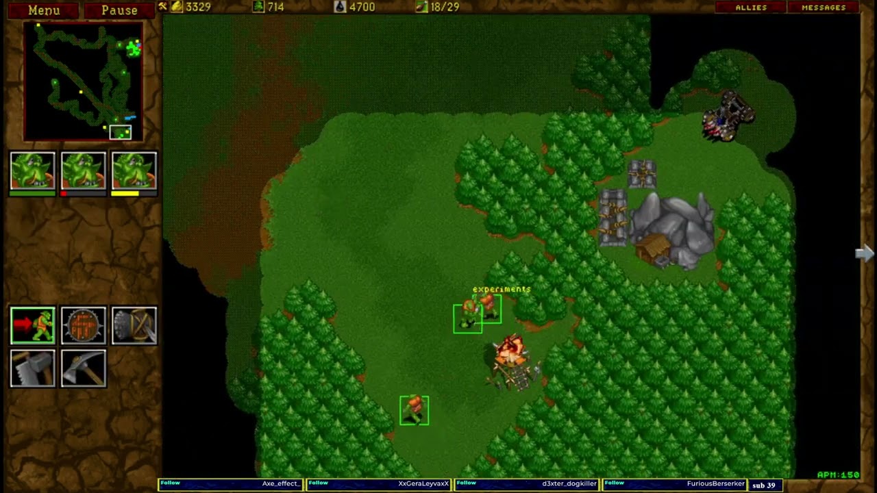 Warcraft 2 Garden of War 1v1 u8t3io3p vs shotgun