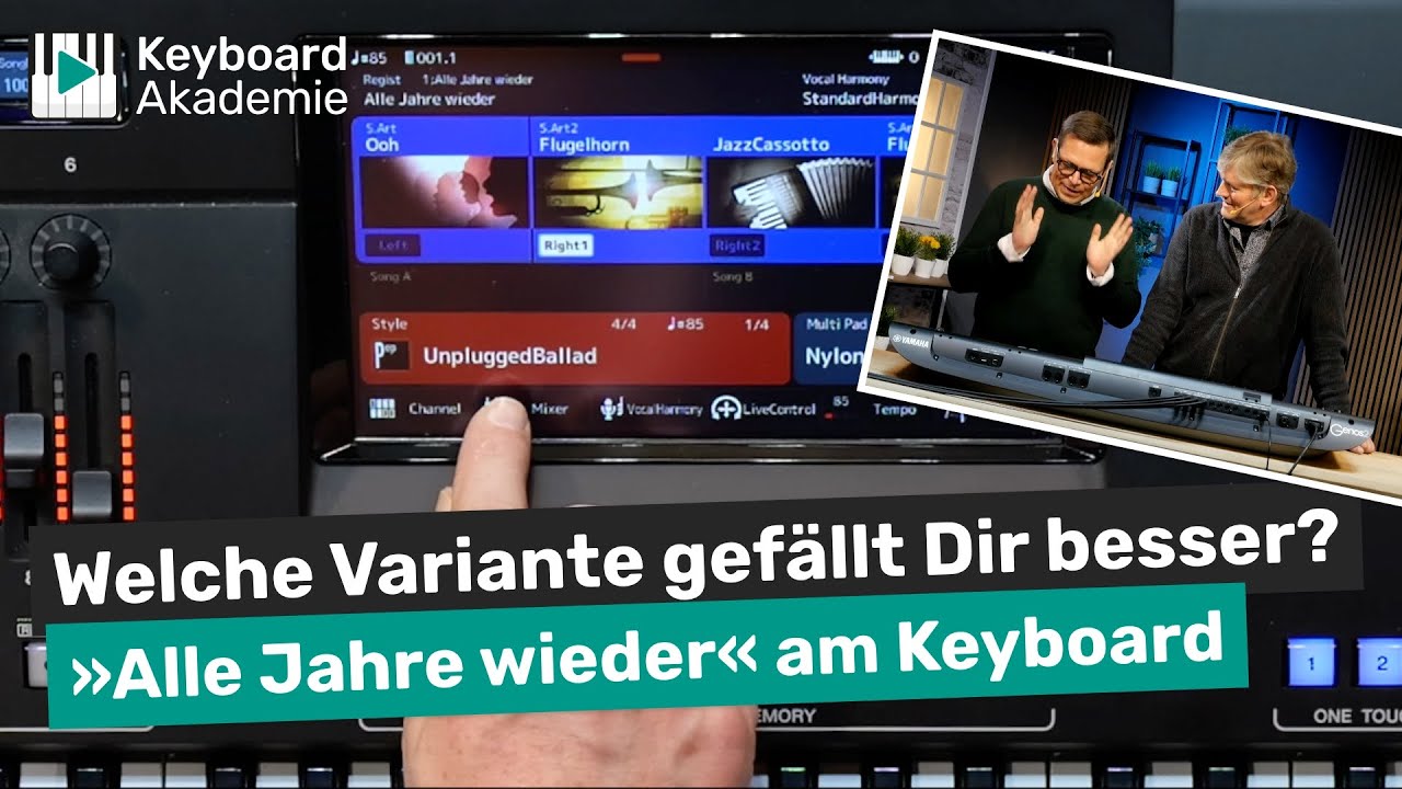 Welche Variante gefällt Dir besser? »Alle Jahre wieder« am Keyboard