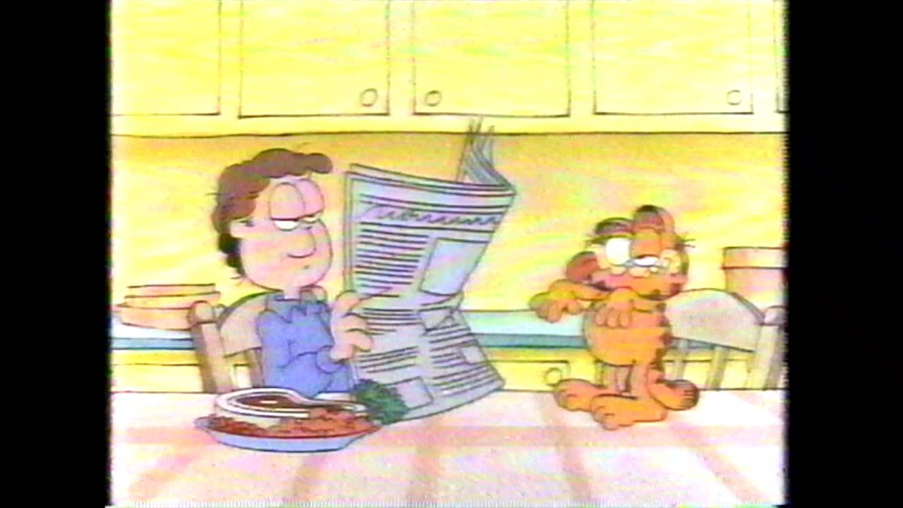Garfield Quickie 'Devoted Pet' Saturday morning Cartoon (1990)