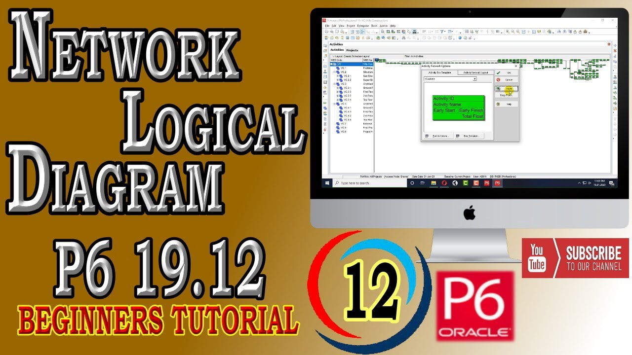 How to Trace Logic Through Activity Network PERT | Primavera P6 | 19.12 | Beginners Tutorial