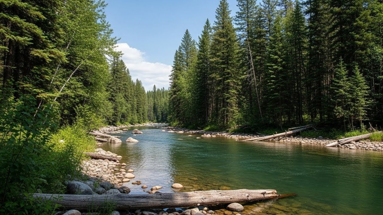 River Soundscape 🌿 Peaceful Water Ambience for Meditation, Study, and Relaxation #557