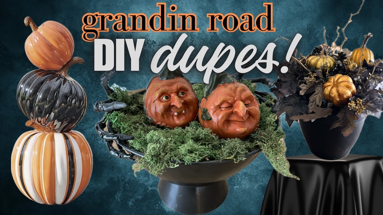 Grandin Road Halloween Dupes | Dollar Tree and Walmart Supplies Are All You Need to DIY