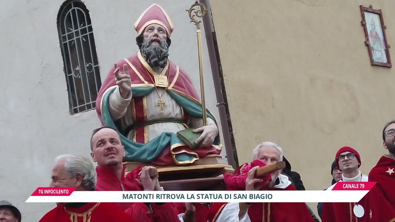 Matonti ritrova la statua di San Biagio
