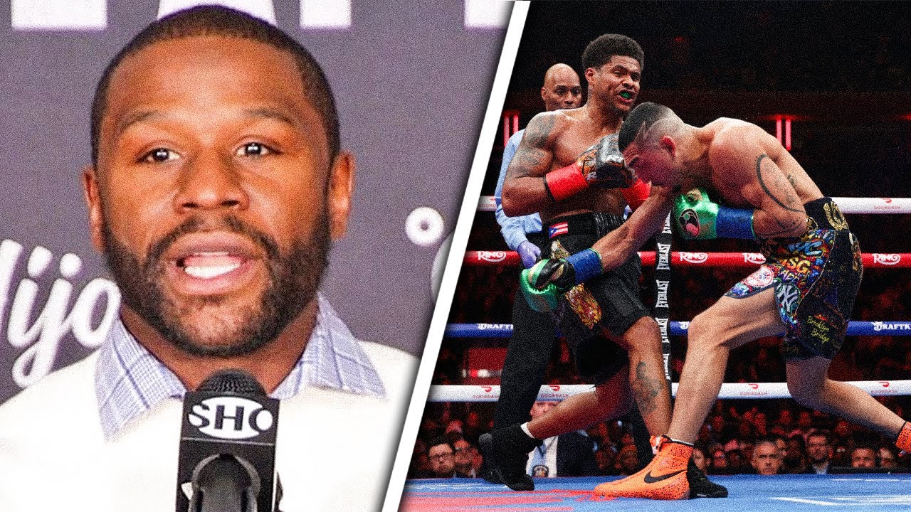 Floyd Mayweather REACTS to Shakur Stevenson MASTERCLASS win over Teofimo Lopez