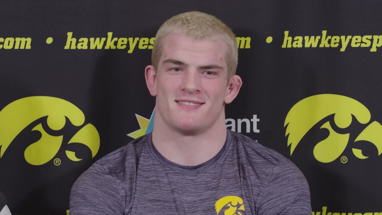 Iowa wrestling's Nelson Brands discusses return to the mat, Ben Kueter on home dual win