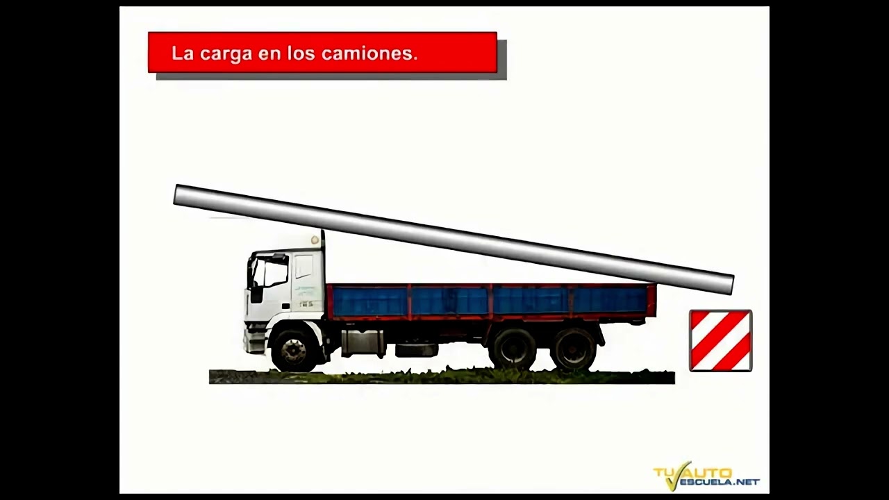 Carga en camiones, indivisible, señalización día y noche, sus limitaciones QHD