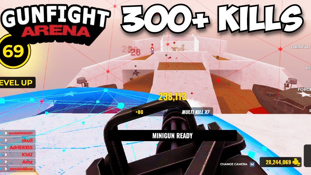 INSANE 330 KILL GAME! - GUNFIGHT ARENA (ROBLOX)