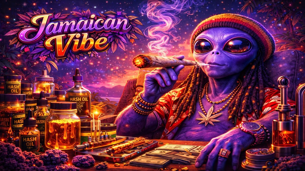 This Alien Is HIGHER Than Your Playlist 👽🔥 Jamaican Reggae Vibes