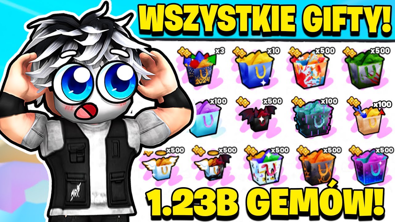 OTWORZYŁEM WSZYSTKIE GIFTY W PET SIMULATOR 99! *ILE WYPADŁO HUGE?!* Roblox