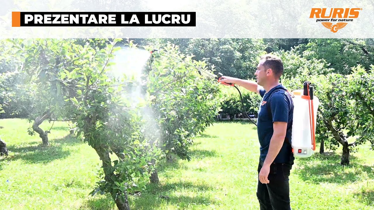 Pulverizator electric - manual RURIS RS2000 la lucru