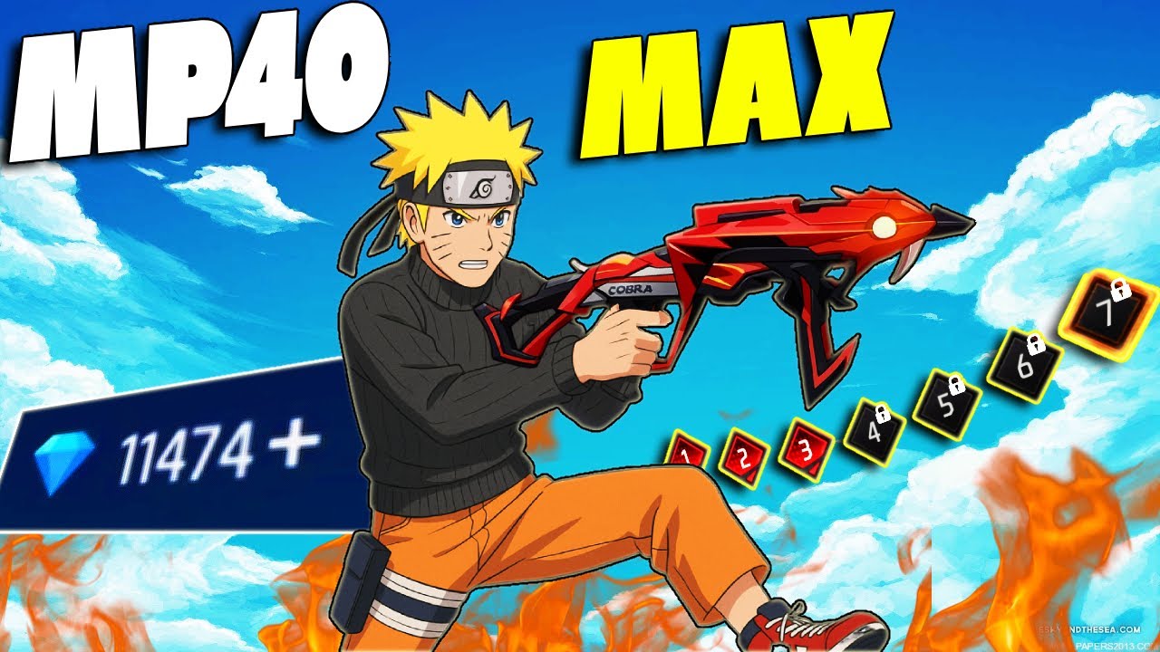 Cobra Mp40 Full Max😱 How to Upgrade Evo Guns🔫in Less Diamonds🤑Free Fire