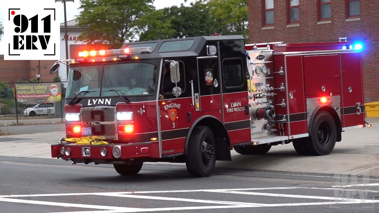 Lynn Fire Trucks Responding | Medic 1 and NEW Engine 3
