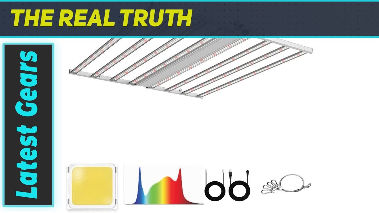 660W LED Grow Light with Ss & OSRAM Diodes, Full Spectrum Coverage 6 6ft, Dimmable Daisy Chain
