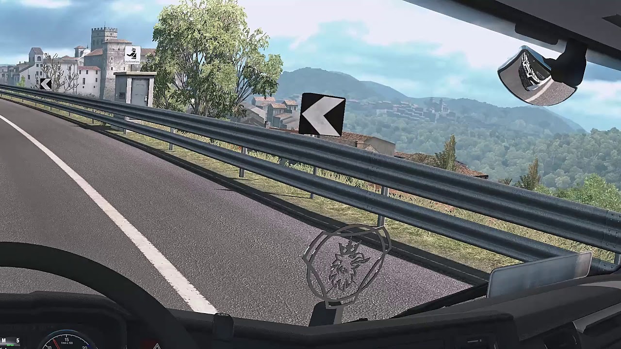 ETS2 3840*1080 2画面録画テスト+日本語音声案内 1.35ob_DX11