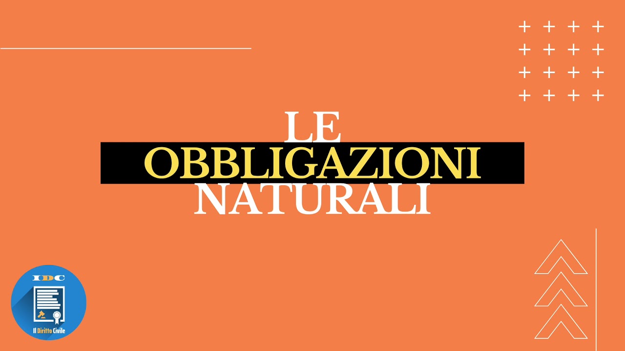 Le obbligazioni naturali [DiCA · Diritto Civile - Amministrativo]