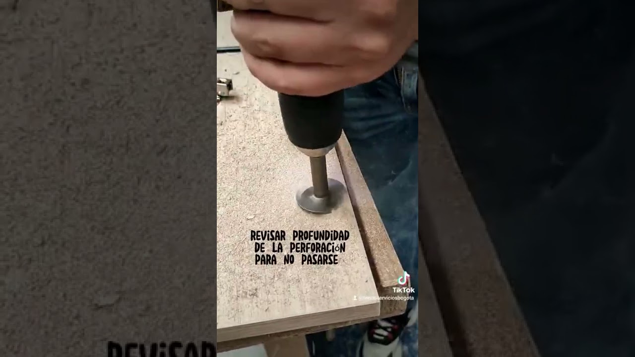 perforaci&oacute;n e instalaci&oacute;n de bisagras  cazoletas f&aacute;cil y r&aacute;pido. solo tres herramientas