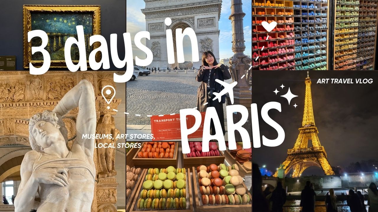 3 Days in Paris 🇫🇷 | Art Museums, Sketching, Art Shops & Le Marais | Aesthetic Art Travel Vlog