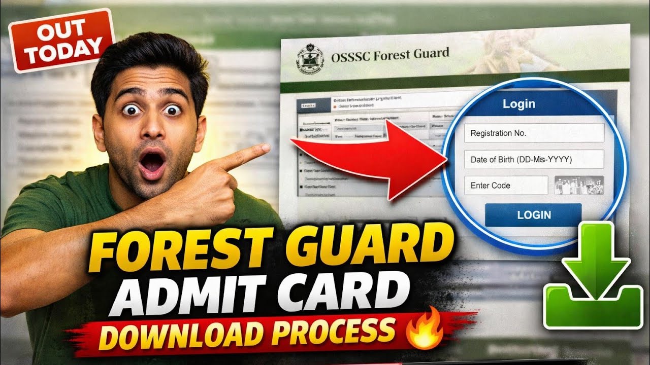 Forest Guard Admit Card 2026 Download Process | OSSSC Forester Hall Ticket Link | #osssc