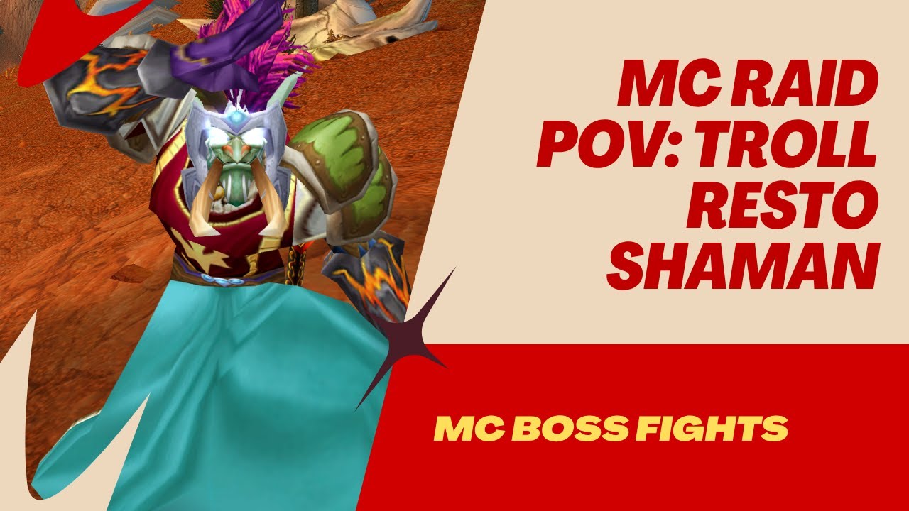 Molten Core Healing as Resto Shaman &ndash; Classic Fresh Anniversary Raid w/ Unphased