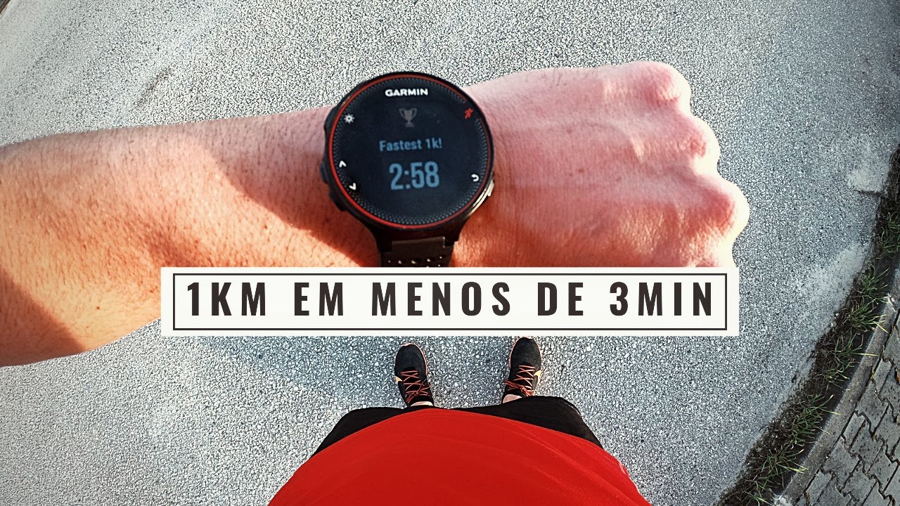 Correr 1km em menos de 3min... 🚀