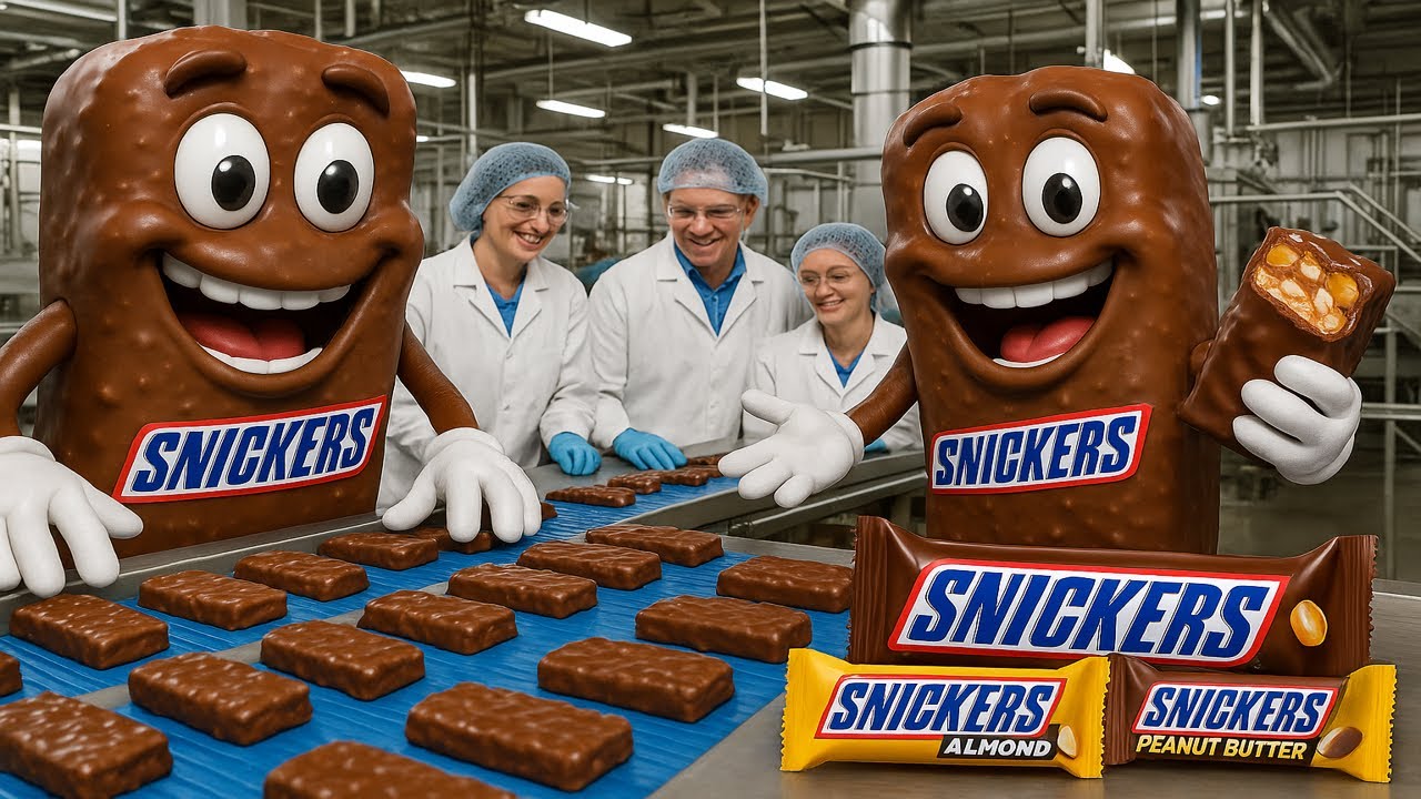 How Snickers Are REALLY Made In Factory!